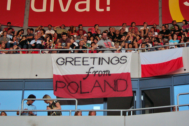 W Pradze polscy fani byli dobrze widoczni...