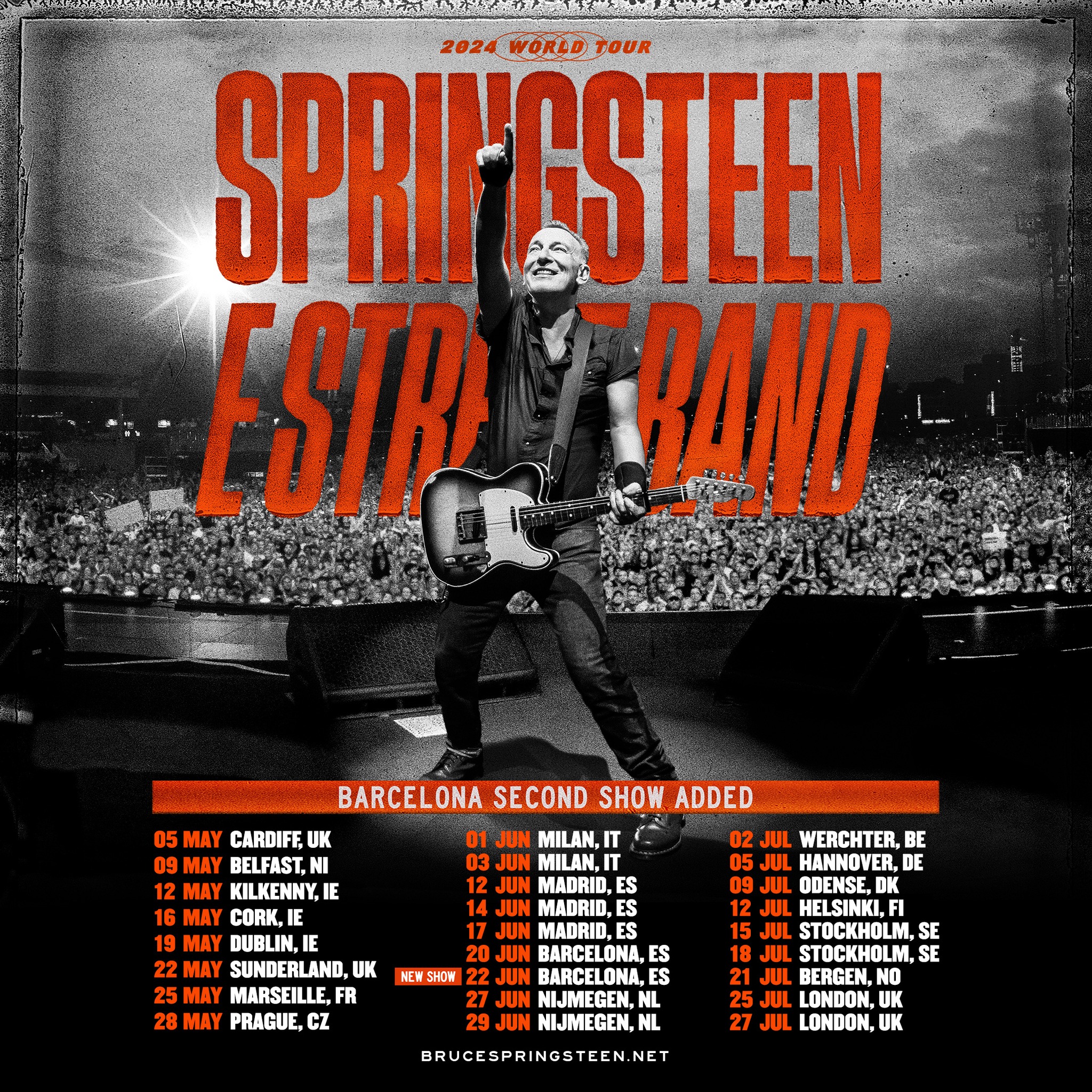 Tour 2024 - Bruce Springsteen w Europie. Znów bez Polski...